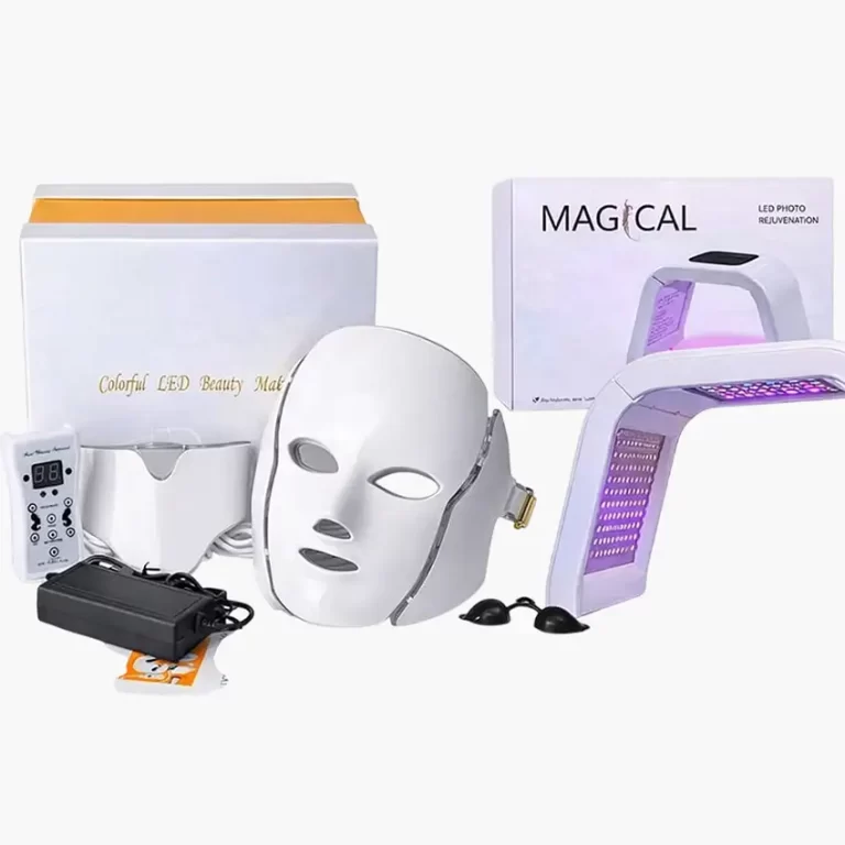 máscara LED para tratamiento facial,
